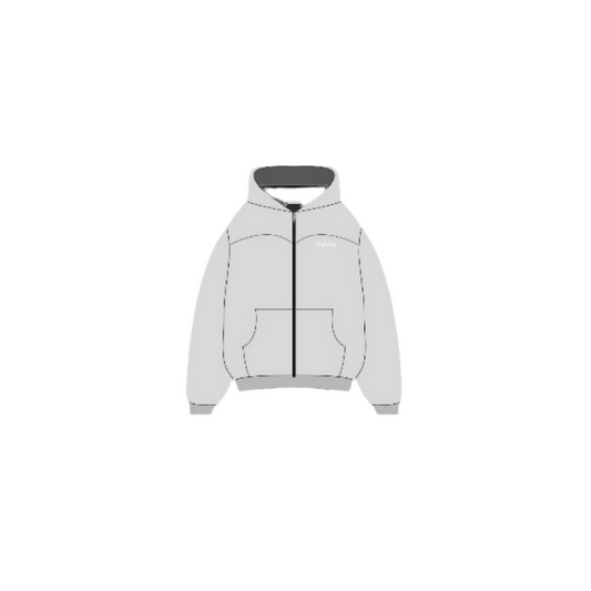 CHPWSE ZIP-UP HOODIE - GREY