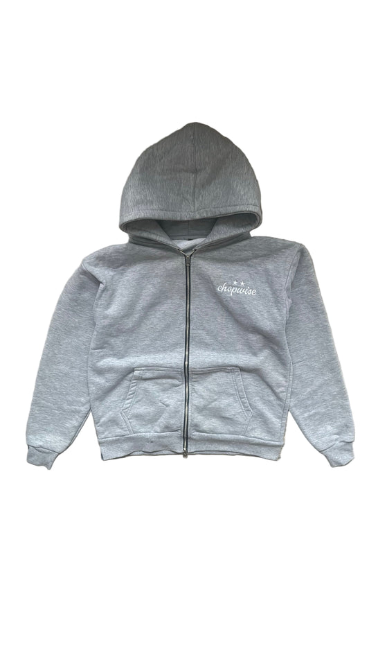 CHPWSE ESSENTIAL ZIP-UP HOODIE - GREY *PRE-ORDER*