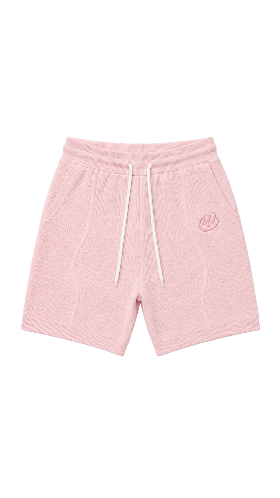 CHPWSE WAFFLE KNIT SHORT - PINK