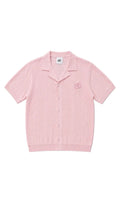 CHPWSE WAFFLE KNIT SHIRT - PINK