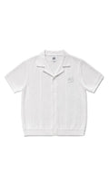 CHPWSE WAFFLE KNIT SHIRT - WHITE