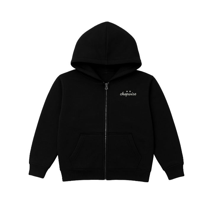 CHPWSE ESSENTIAL ZIP-UP HOODIE - BLACK *PRE-ORDER*