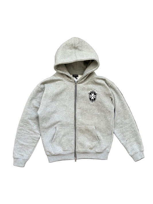 CHPWSE BRAZIL ZIP-UP HOODIE - GREY *PRE-ORDER*