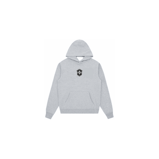 GREY BRAZIL PULLOVER HOODIE